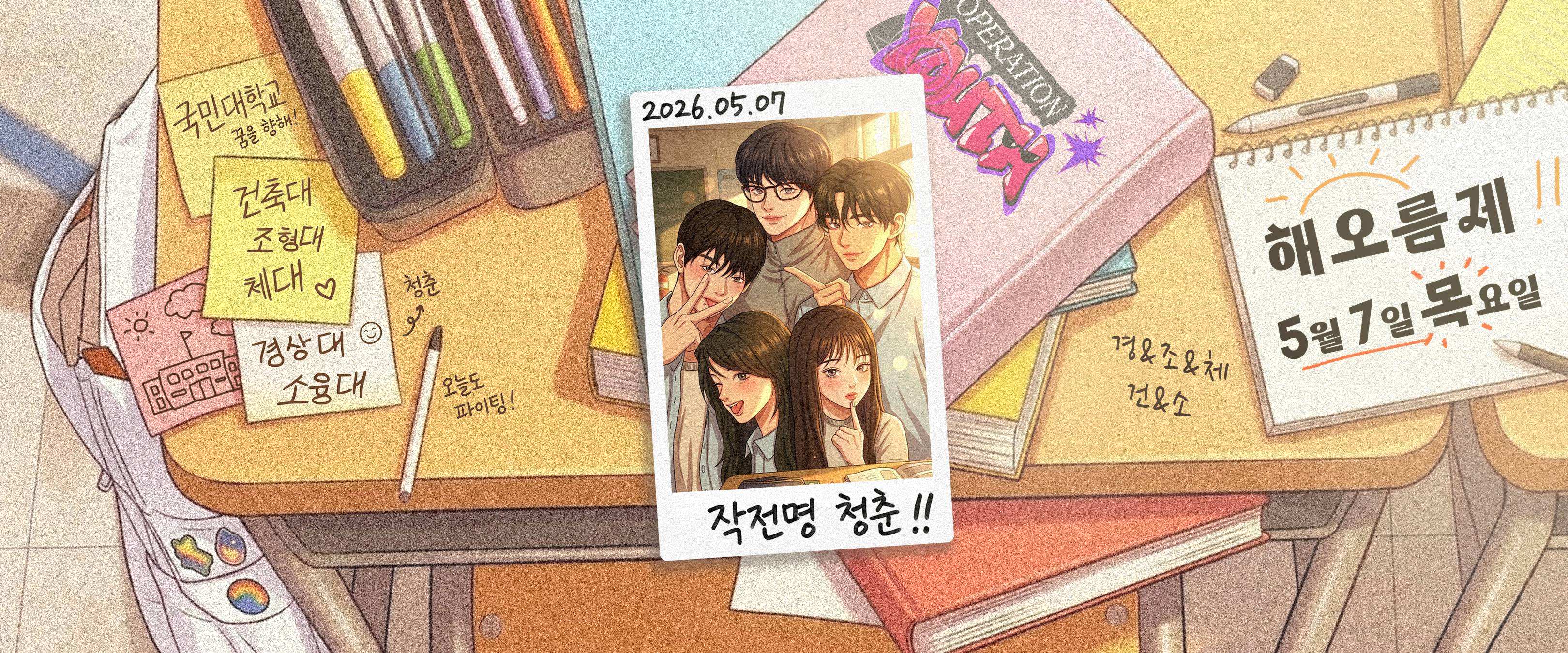 "작전명 : 청춘", 5월 7일 우리의 봄은 더 찬란해진다